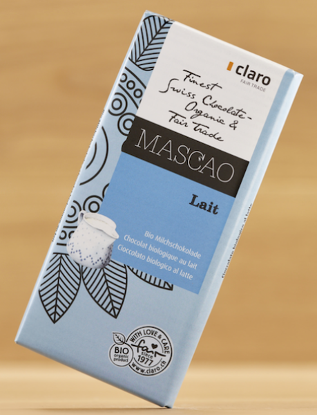 Bio und Fairtrade Milchschokolade MASCAO